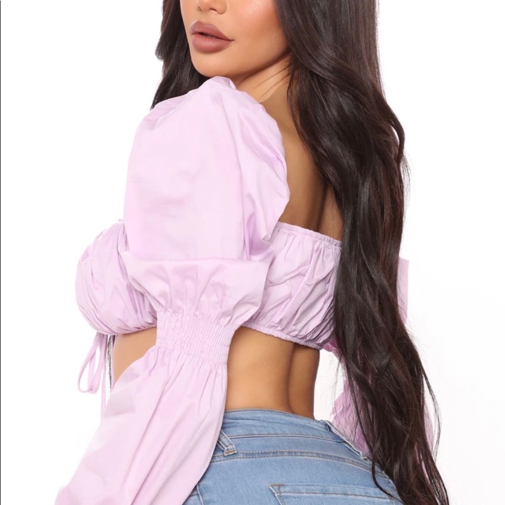 Lilac crop top